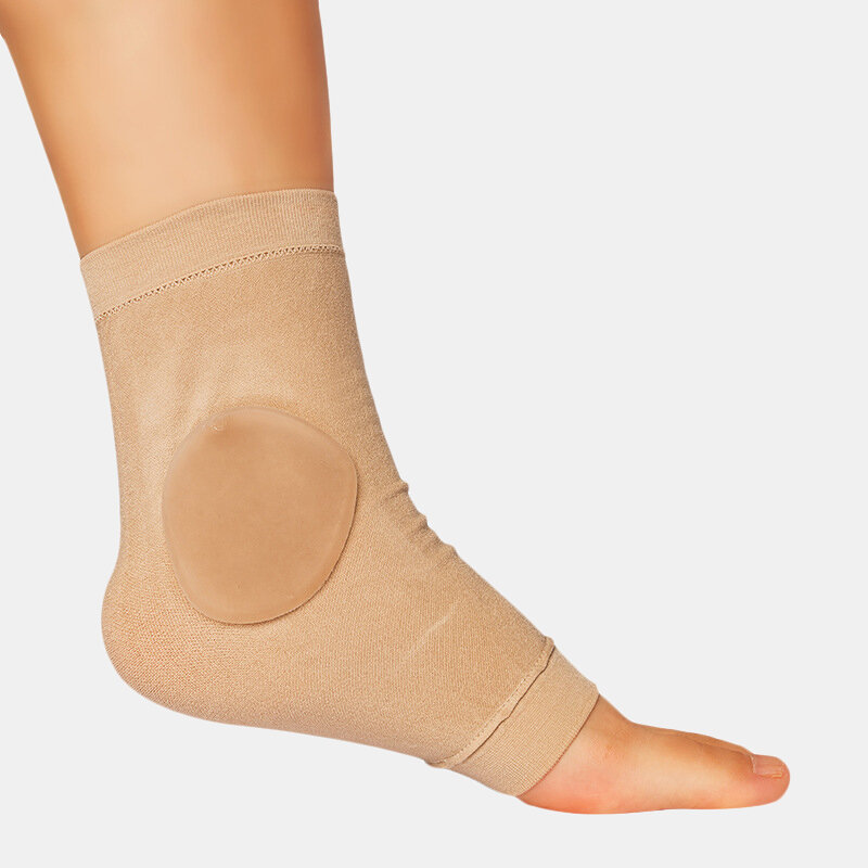 

Silicone Bandage Foot Protector Soft Comfortable Protecting Joints Riding Boots Skate Protector, Skin color