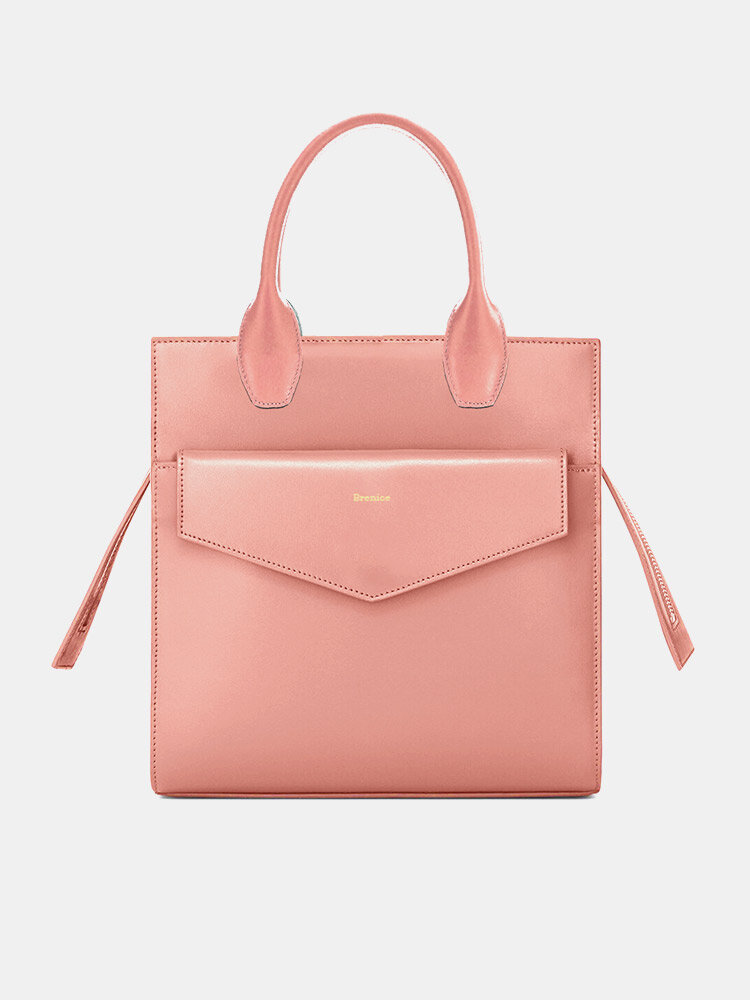 

Simple Comfy Flap Multi-Carry Handbag, Pink