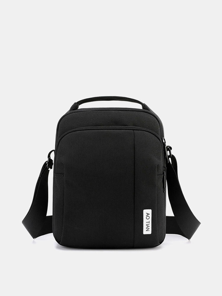 Men Nylon Casual Solid Phone Bag Crossbody Bag