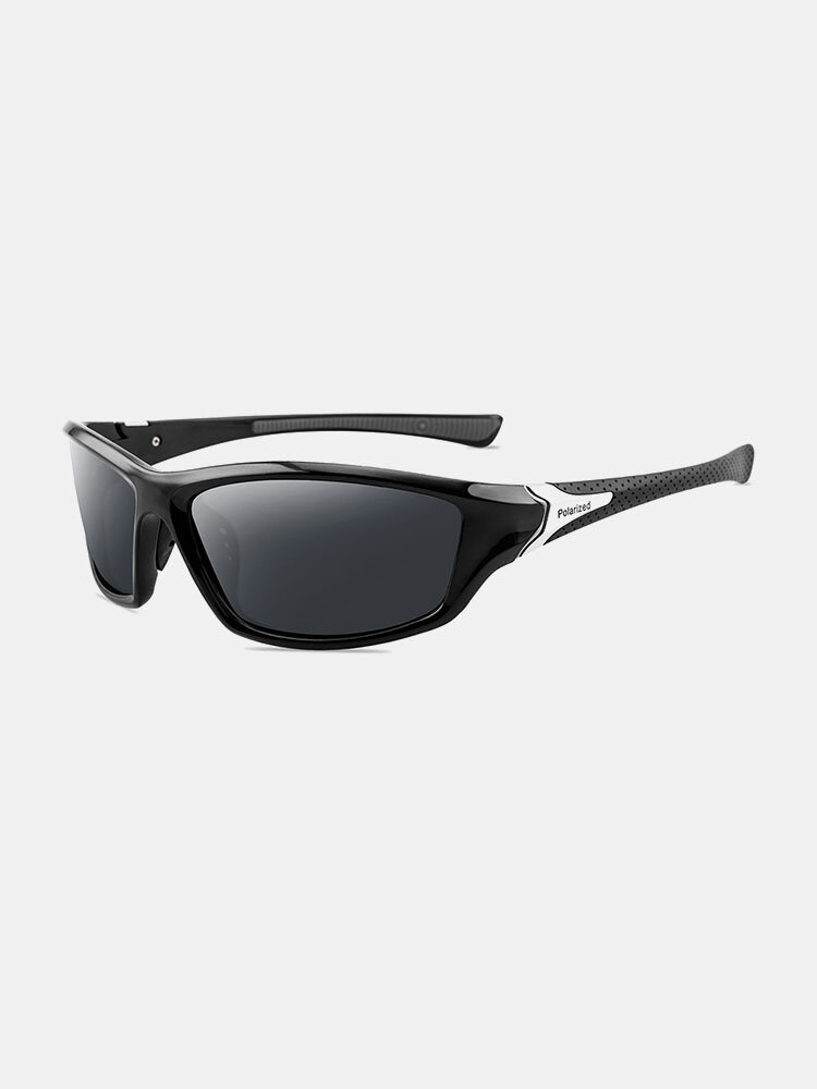 Men Full Frame Anti-UV Polarized Night Vision Retro Outdoor Driving Sunglasses