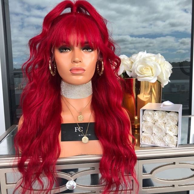

Red Middle Score Long Curly Hair Big Wave Roll Front Lace Chemical Fiber Hair Wig, Red;22 inches;20 inches;18 inches;16 inches;26 inches;14 inches;24 inches