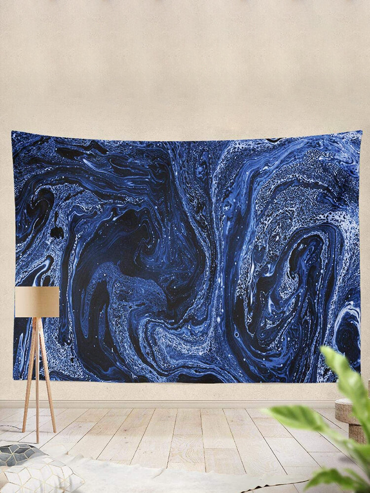 

Abstract Wind Halo Dyeing Tapestry Art Home Decoration Living Room Bedroom Decoration, Blue;black