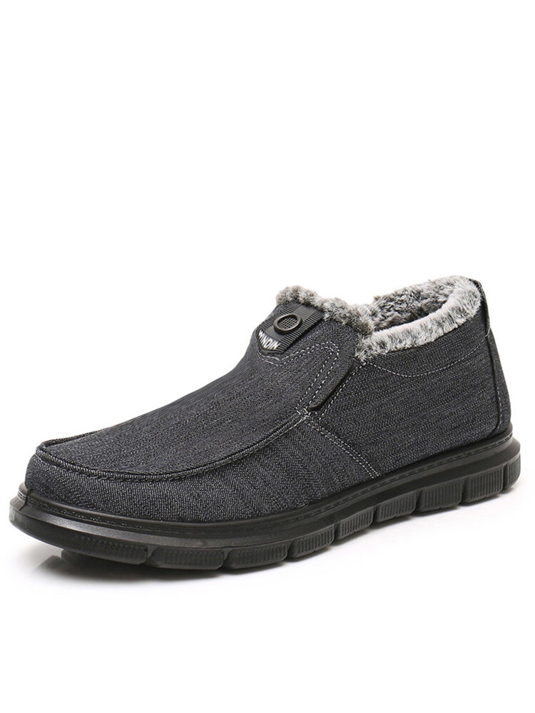 

Men Old Peking Style Fabric Comfy Soft Sole Cotton Lining Casual Shoes, Blue;gray