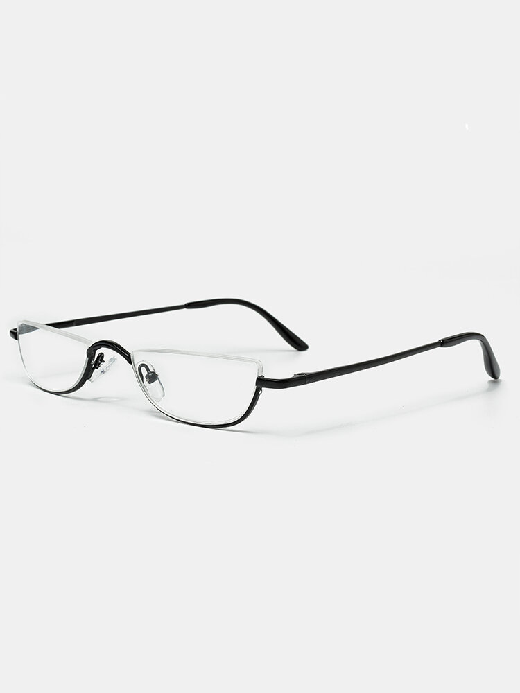 Women Men 3-Color Half-Frame Semi-Circular Reading Glasses