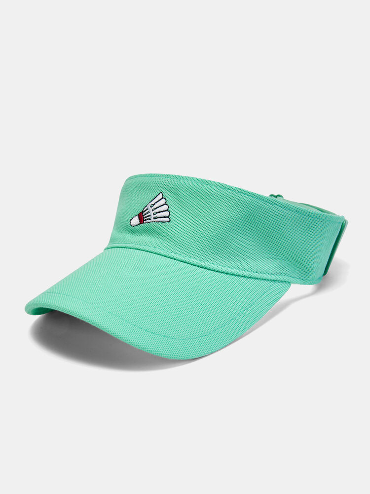 Unisex Cotton Outdoor Sports Badminton Pattern Couple Sunscreen Visor Hats Baseball Cap