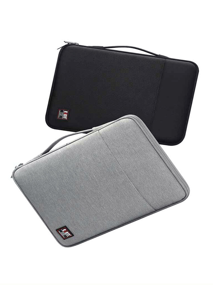 

13inch Laptop Storage Bag Waterproof Passport Document Book File Folder Pouch Organizer Outdoor Travel, Gray;black