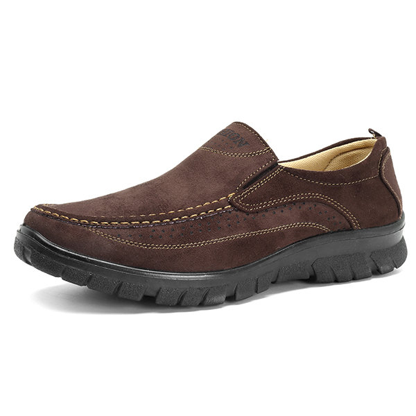 Large Size Men Fabric Breathable Comfortable Slip On Casual Shoes