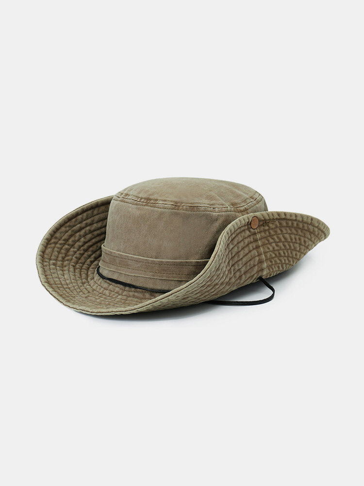 

Men Summer Visor Bucket Hat Fisherman Hat Outdoor Climbing Breathable Sunscreen Cap, Black;navy;yellow;camouflage