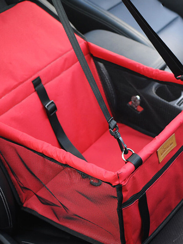 Portable Pet Car Seat Belt Booster Bag Dog Cat Safety Travel Carrier Bag Folding Safety