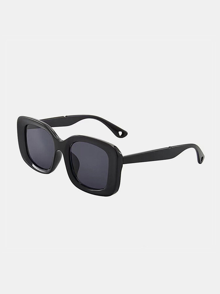 Unisex Full Wide-sided Square Frame UV Protection Fashion Sunglasses