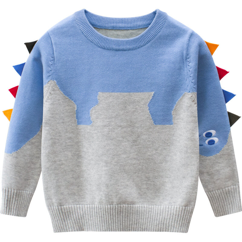 Toddler Girls and Boys Cute Dinosaur Casual Fall Winter Pullover Sweater For 2-11Y