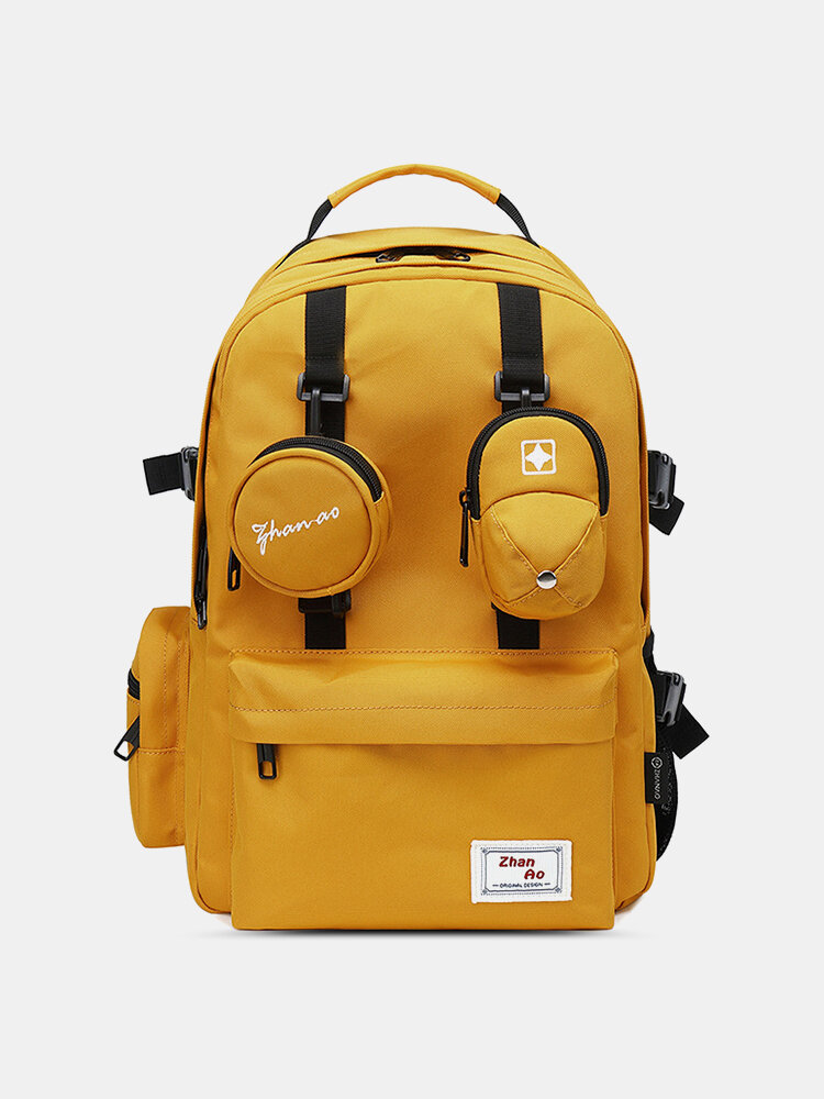 Women Preppy Waterproof 15.6 Inch Laptop Bag Large Capacity Backpack