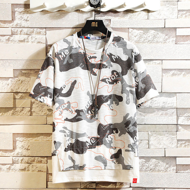 Season New Men's Loose Round Neck Flower T-shirt Short-sleeved Japanese Retro Large Size Casual Bottoming Shirt Trend