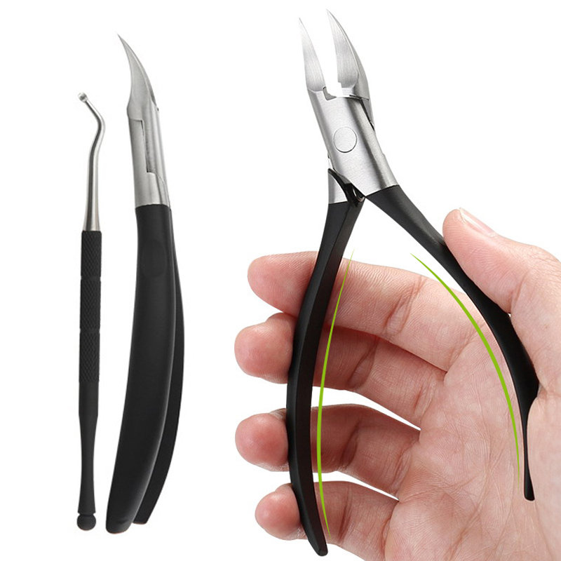 

Y.F.M® Ingrown Toenails Nipper Clipper Paronychia Care Cutter Thick Stainless Steel, Black;silver;gold