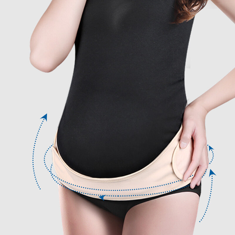 

Prenatal Care Bandage Postpartum Belt Girdle Abdomen Shapewear Maternity Support, Black;skin color