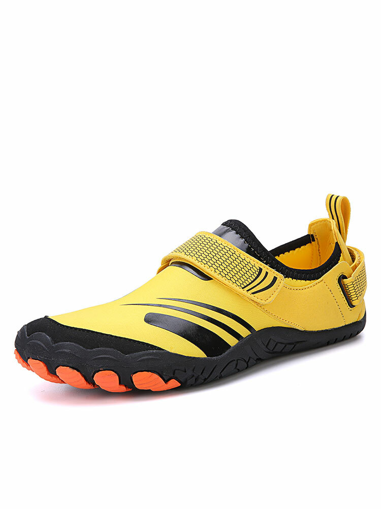 Men Sport Non Slip Hook Loop Rubber Soled Water Shoes