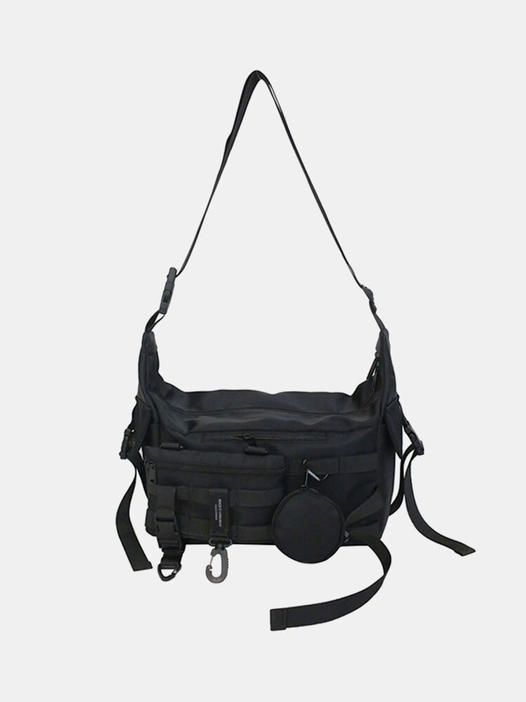

Men 3 PCSNylon Three-in-one Cool Stylish Sports Hippie Bag Black Bag Crossbody Bag Shoulder Bag Hobo Bag, Green;black;gray