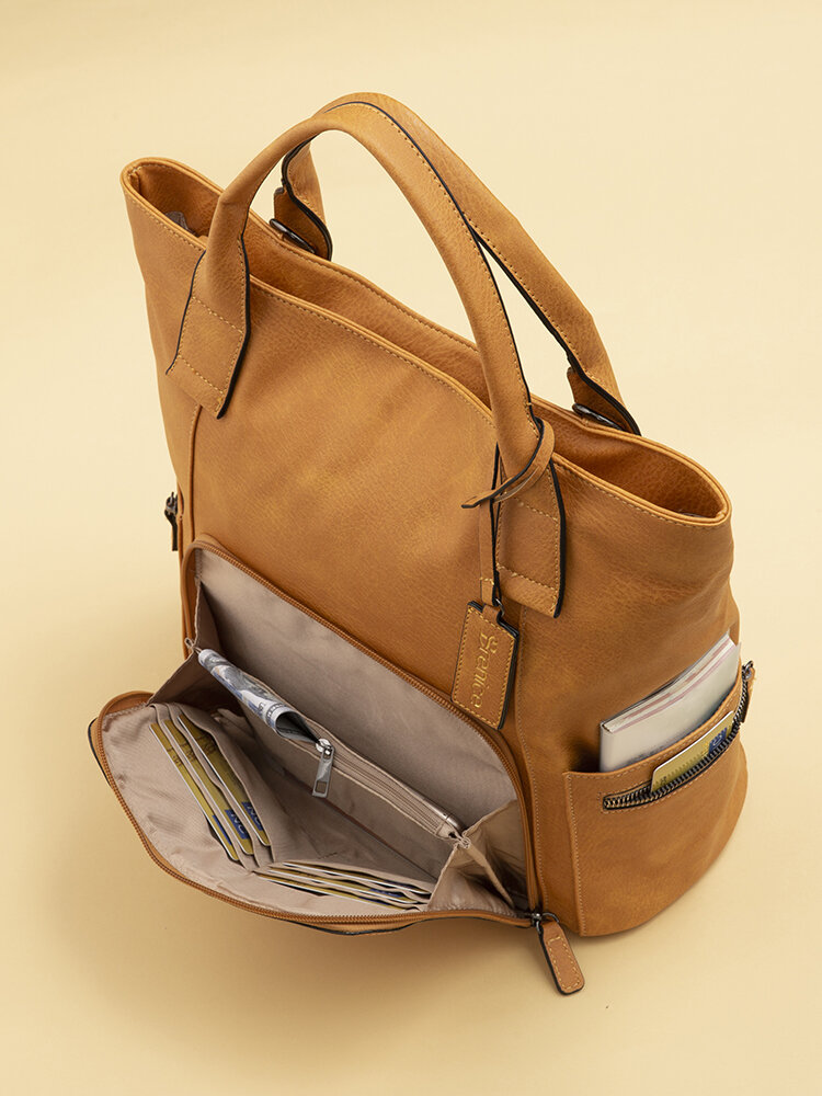 Women Multifunction Large Capacity Crossbody Bag Backpack
