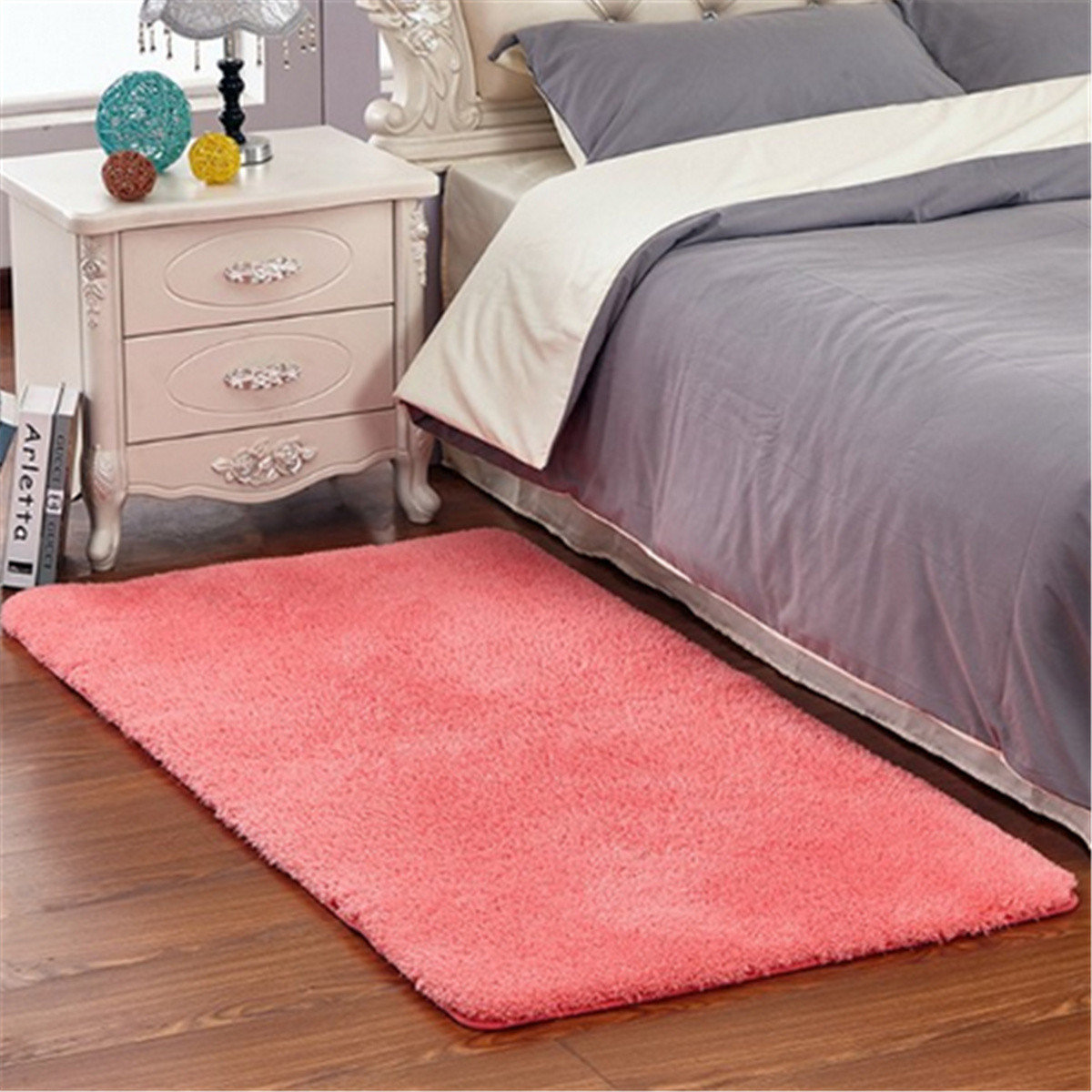 

Ultra Soft Fluffy Area Rugs for Bedroom Kids Room Plush Shaggy Nursery Rug Furry Throw Carpets for College Dorm Fuzzy Ru, Green fruit;blue;pink;gray;coffee;red & rose;rice white;khaki;purple;green;red wine;red;black