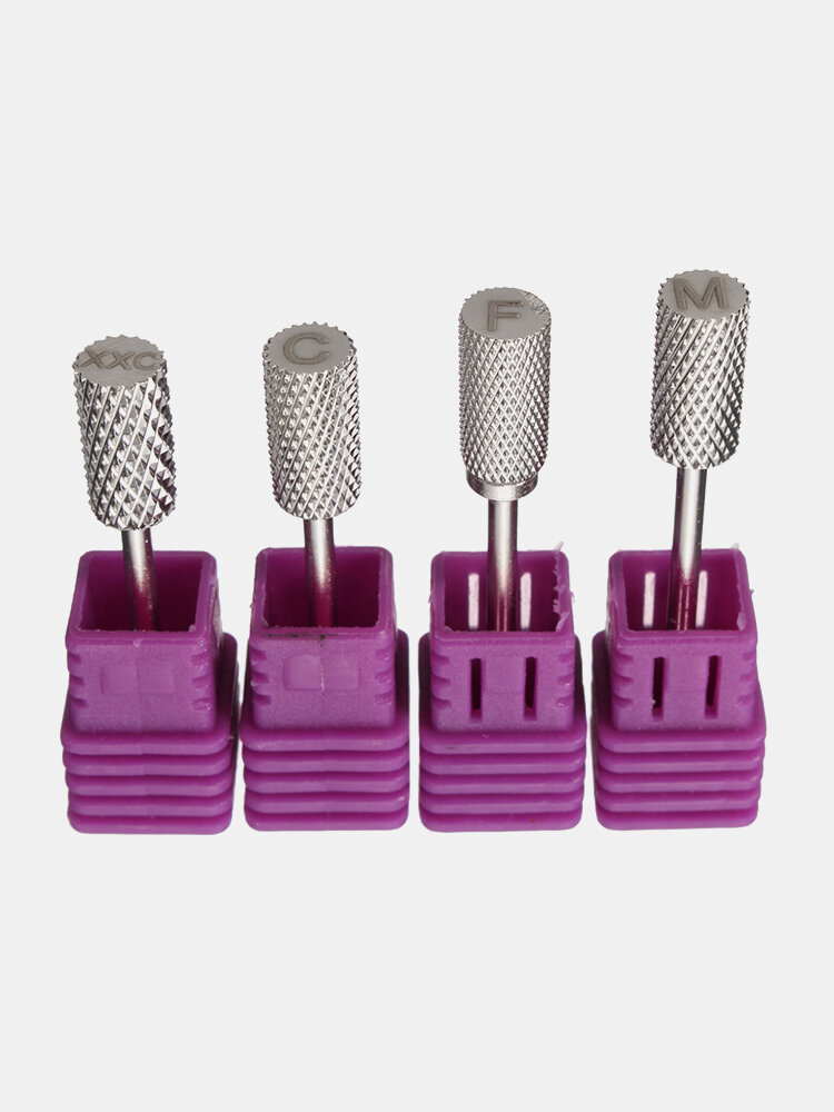 4Pcs Carbide Nail Art Electric File Drill Bits Salon  Tool