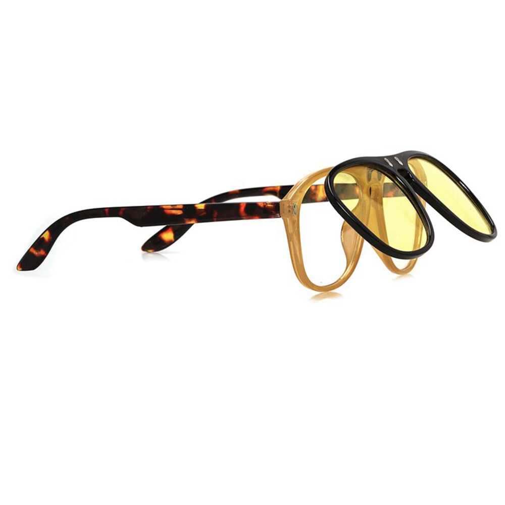 

Men's Woman's Sunny Side Flip Sunglasses - Tortoise, Leopard;red;pink