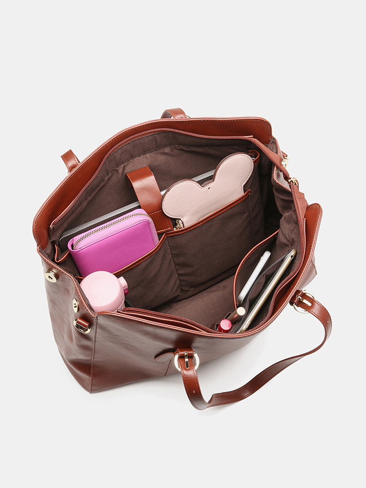 Femmes multi-poches grande capacité 15,6 pouces sac pour ordinateur portable porte-documents sac à main d'affaires sac à bandoulière fourre-tout