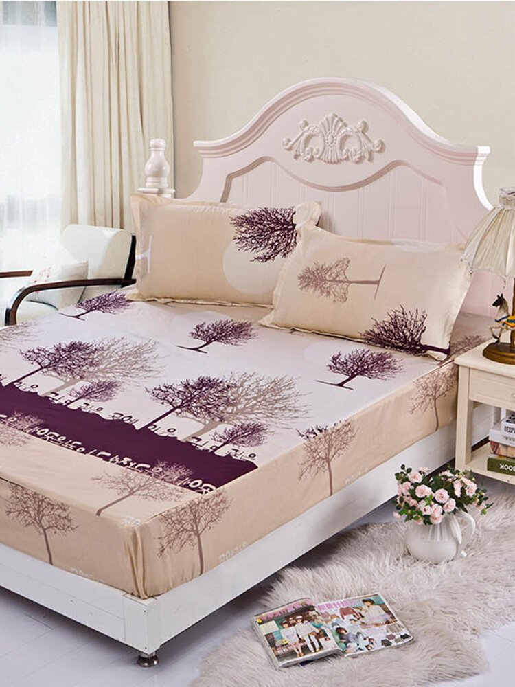 Fashionable Start Sheet Mattress Cover Printing Bedding Linens Bed Sheets With Elastic Band