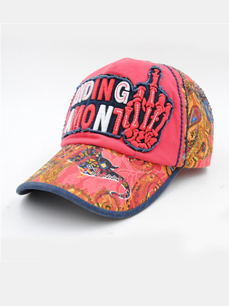 Men Women Hand Embroidery Baseball Cap Casual Outdoor Lace Hip-hop Hat