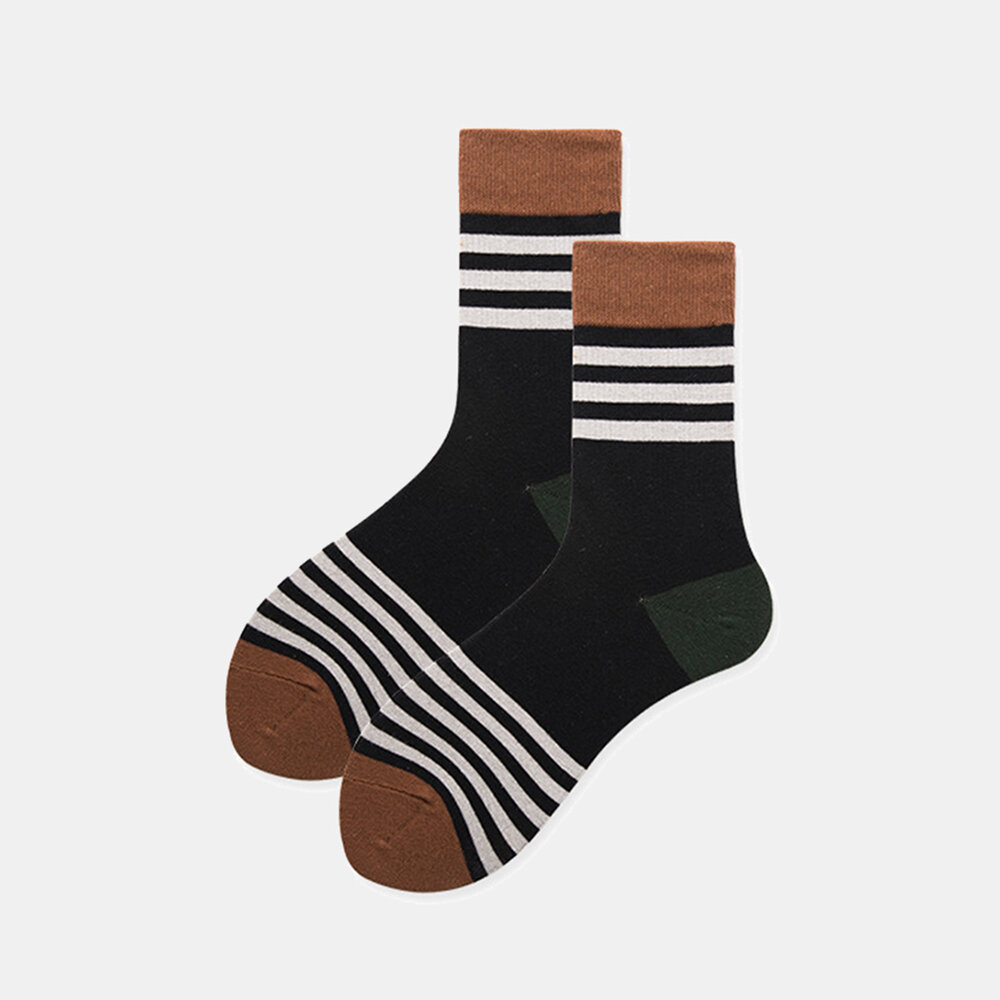 

Women's Men's Cotton Coffee Black Socks College Wind Tube Socks Casual Cozy Socks, #01
