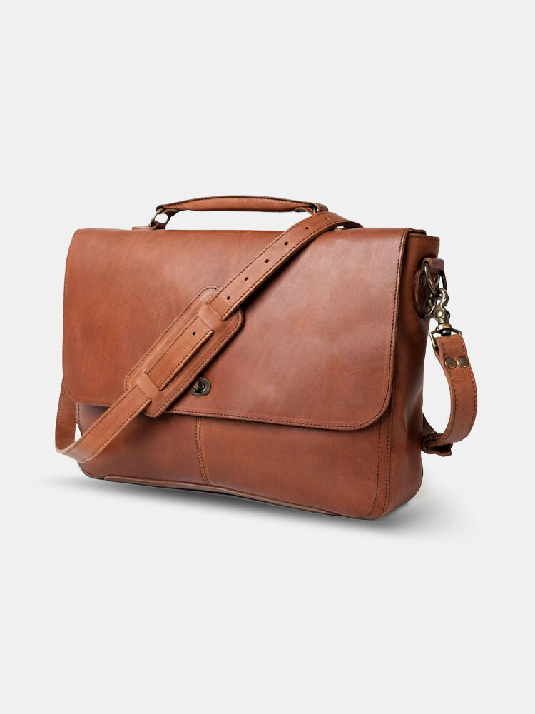 Men Vintage Multifucntion Large Capacity Messenger Crossbody Bag Handbag