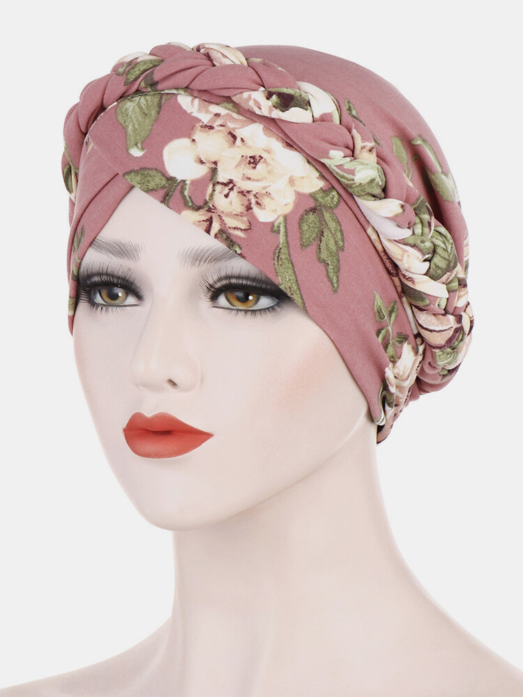 Gorro de quimioterapia con turbante estampado Countryside Floral Twist para mujer