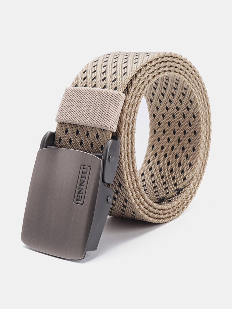 3.8cm*125cm  Quick Dry Thicker Nylon Belts Spot Canvas Belts Metal Buckle Belts