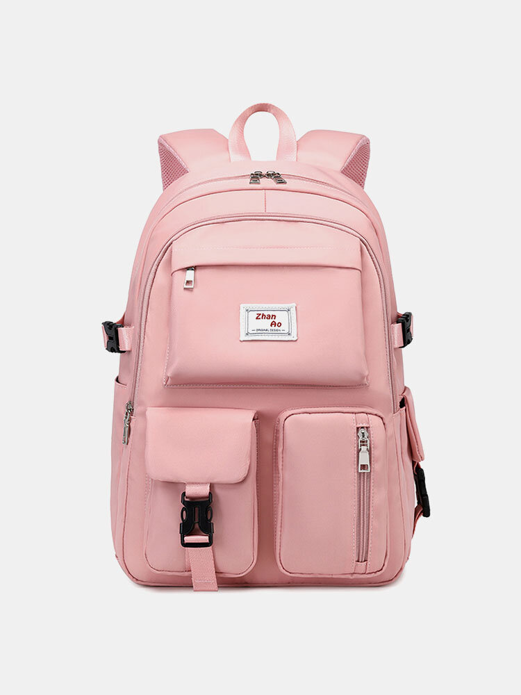 Women Large Capacity Splashproof Multi-function Multi-pocket Backpack