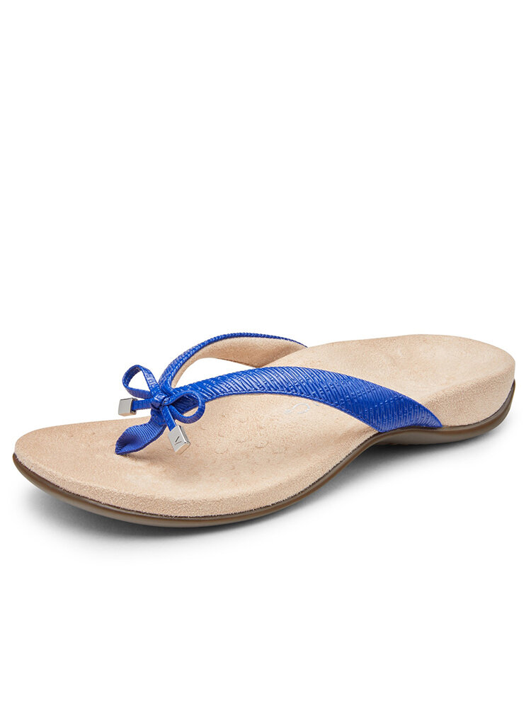 Women Large Size Bowknot Clip Toe Flip Flops Beach Wedges Sandals
