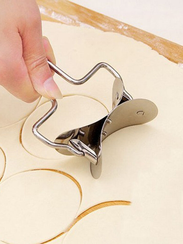 Stainless Steel 7cm DIY Dumpling Wrapper Mould Dough Cutter Kitchen Gadgets