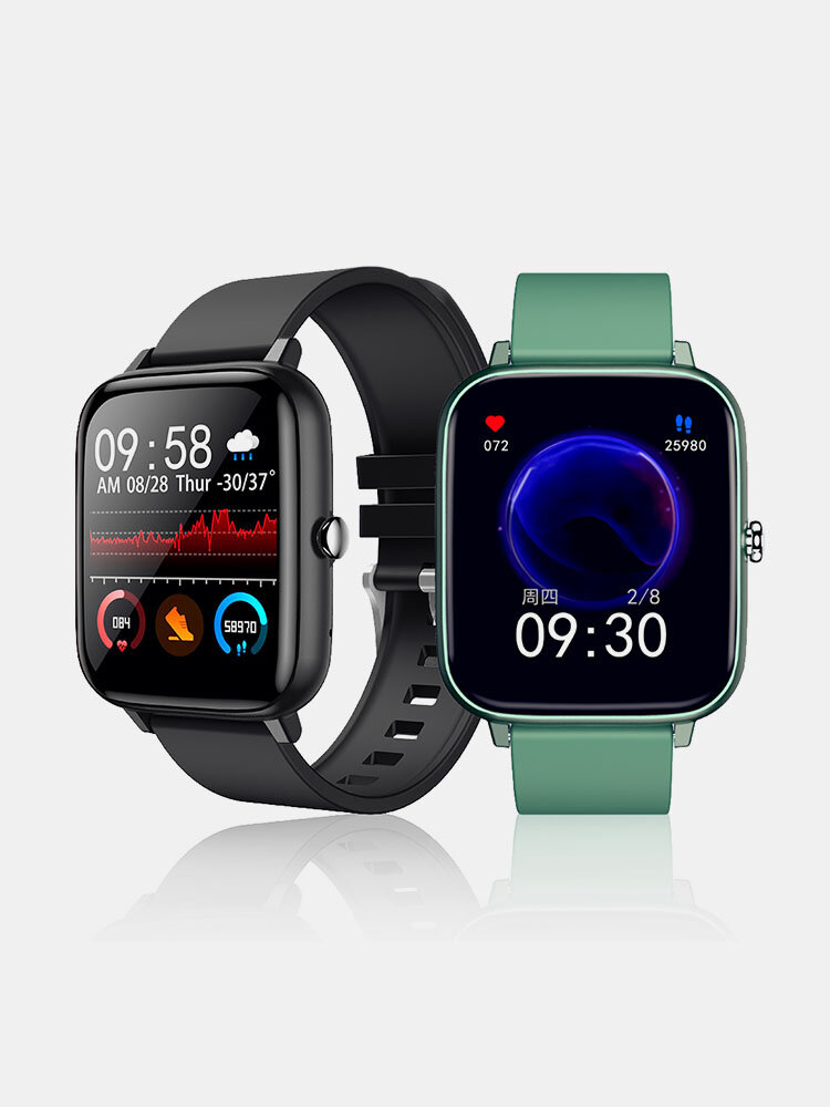 1.54 Inch Full Touch Heart Rate Blood Pressure Oxygen Monitor Music Control Custom Dial Multiple Languages ​​Smart Watch