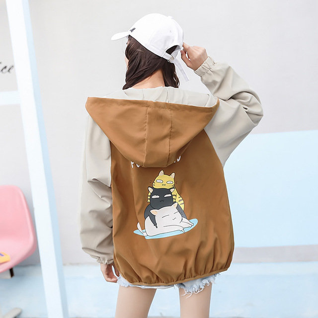 Double-layer Short Female New Loose Outerwear Tide Student Bf Port Wind Couple Baseball Uniform
