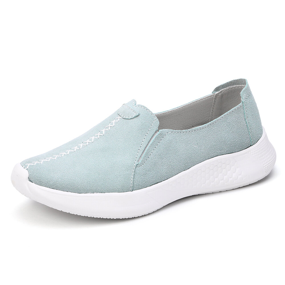 Large Sizes Women Solid Color Soft Bottom Flat Shoes