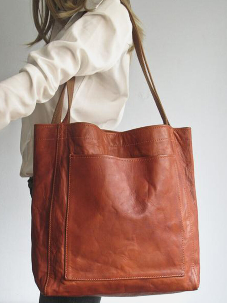 حقيبة يد نسائية عتيقة طراز Weekender Soft حقيبة كتف كبيرة الحجم حقيبة يد