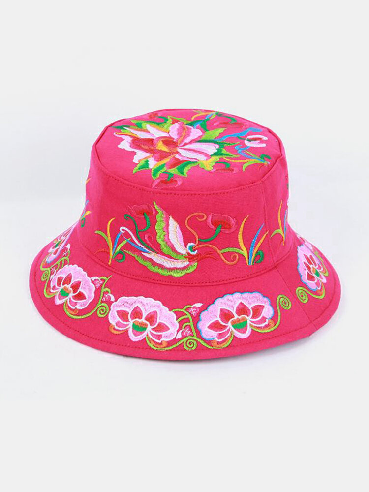 Embroidered Sun Hat Full Embroidered Ethnic Style Ladies Round Hat Full Hat Embroidered Hat