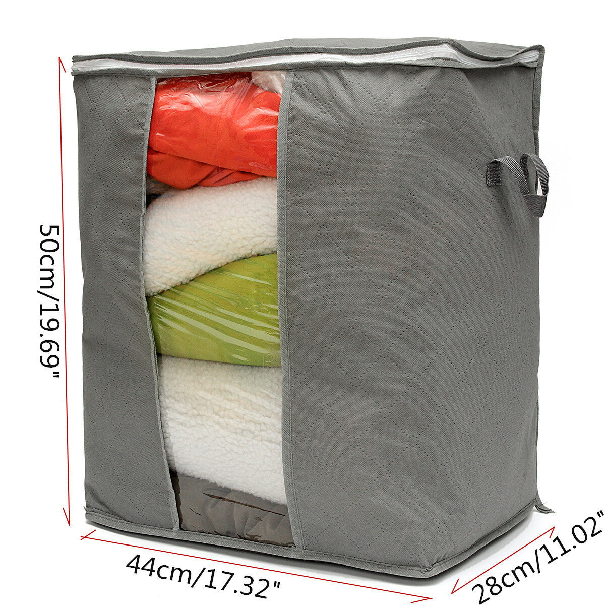 Foldable Bamboo Charcoal Fibre Home Large Storage Bag Closet Container Cloths 