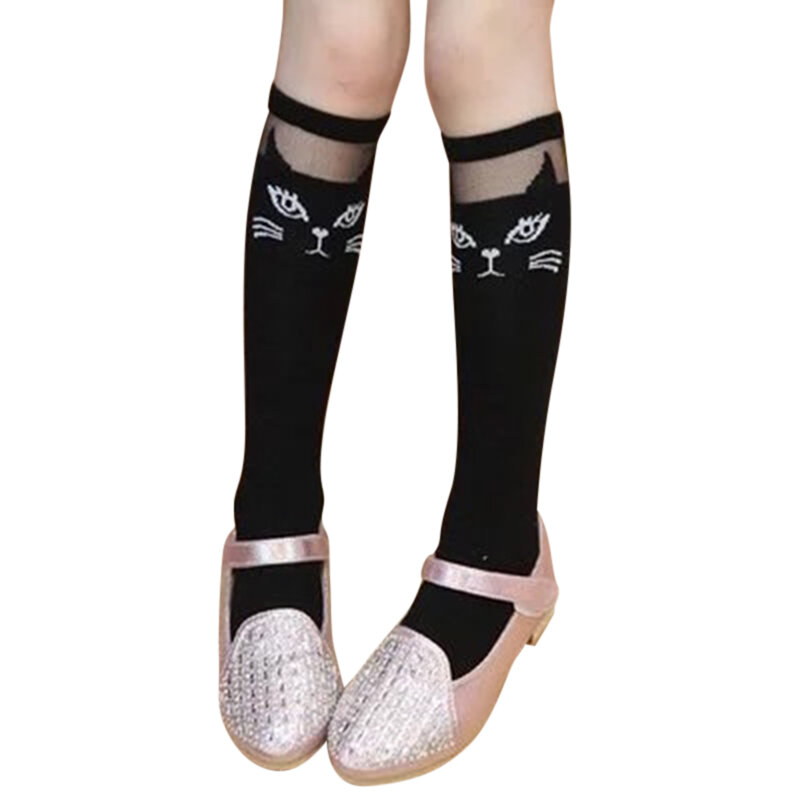Lovely Cute Cartoon Kids Knee Length Socks For 2Y-12Y