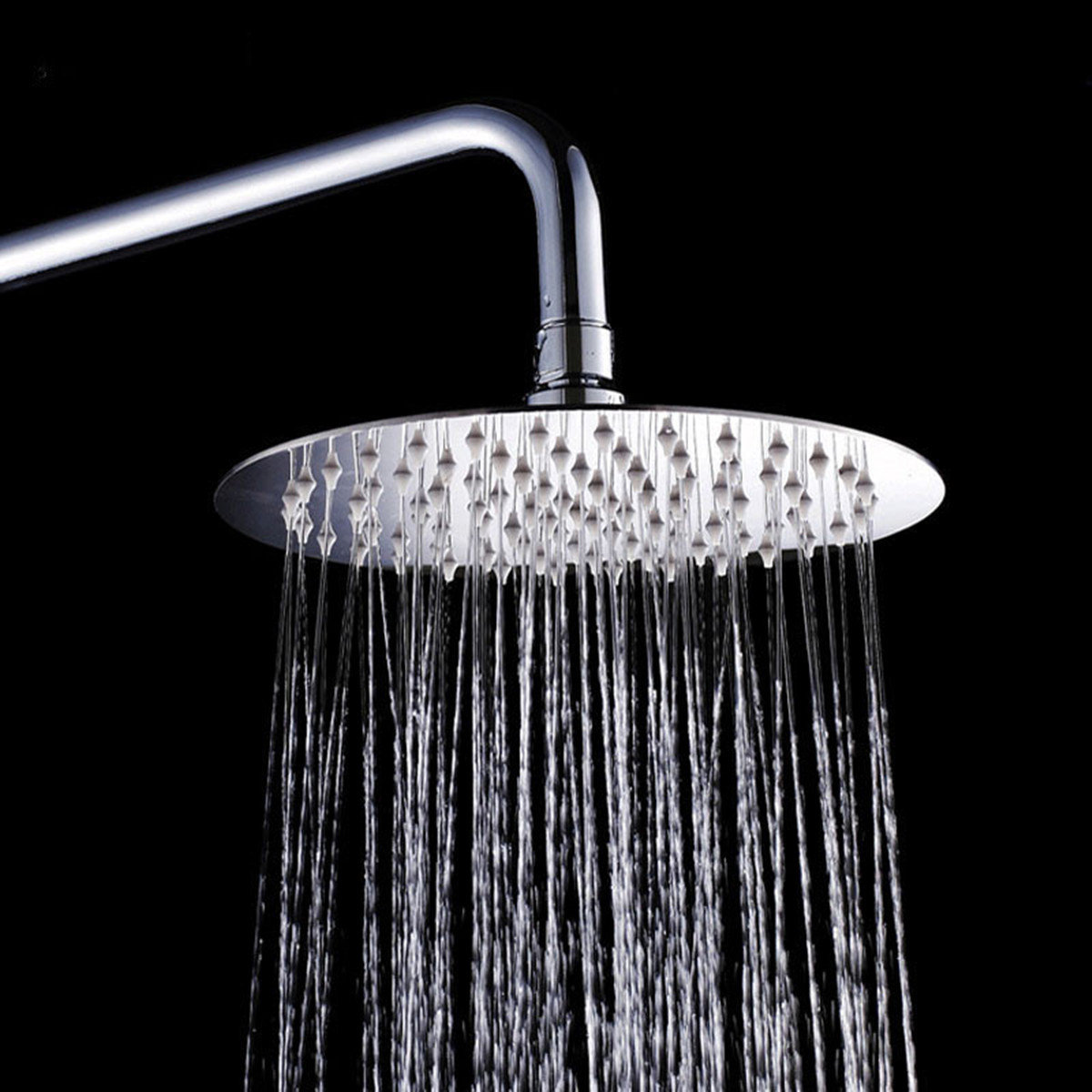 

6 Inch Stainless Steel Rainfall Shower Head Bathroom Round Pressure Showerhead
