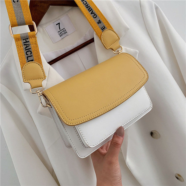 New Texture Small Bag Female New Wild Hit Color Girl Small Square Bag Fashion Simple Chain Messenger Bag