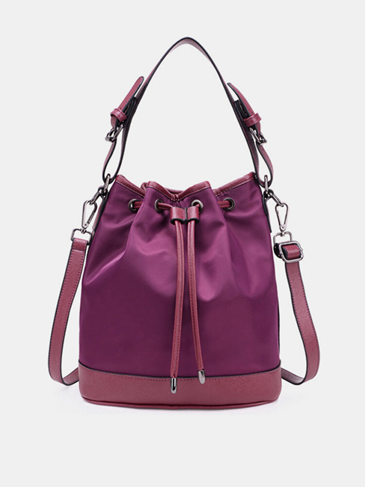 Women Nylon Dual-Use Bucket Bag Shoulder Bag 