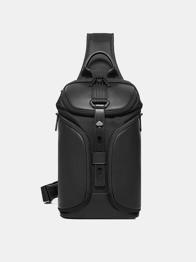 

Oxford Multifunction Anti-theft Multi-pocket Light Weight Crossbody Bag Chest Bag Sling Bag, Black