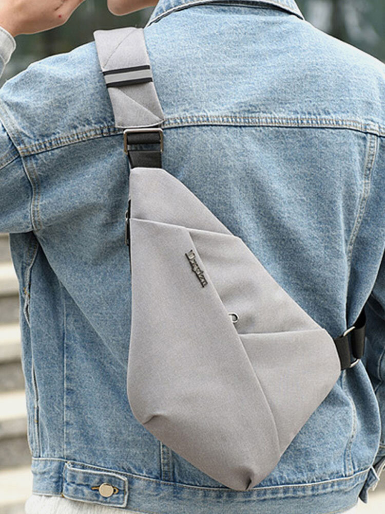 

Men Anti-theft Water Resistant Outdoor Travel Sling Bag Chest Bag Crossbody Bag, Black;gray