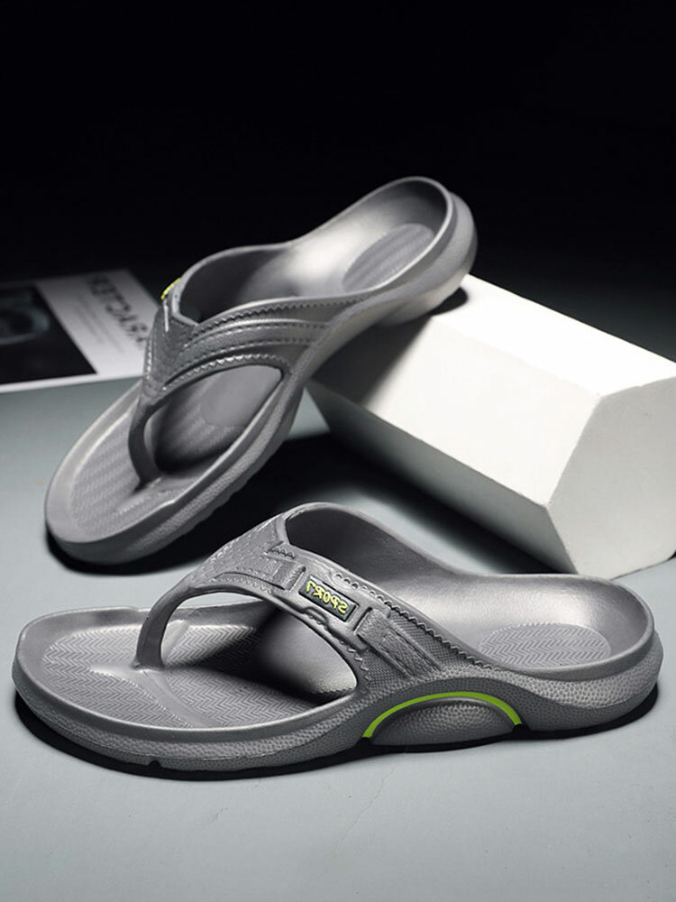 Men Home Non Slip Soft Soled Beach Water Casual Flip Flop Slippers