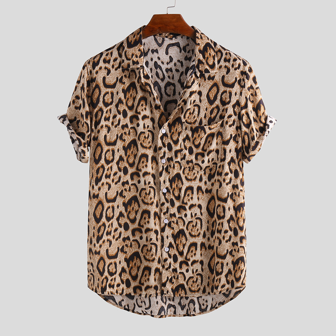 Leopard Printed Loose Shirts