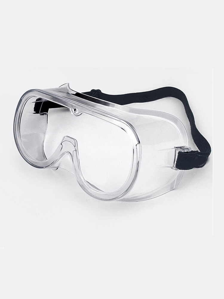 Unisex Anti-fog Splash Goggles Transparent Glasses Full Frame Protection